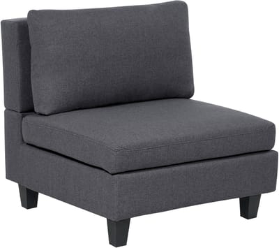 UNSTAD - Fauteuil - Donkergrijs - Polyester