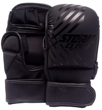 StormCloud Lynx Serie - MMA Sparringhandschoenen - Zwart - 7oz - XXL