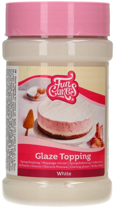 FunCakes Glaze Topping - Wit - 375g - Koude Gelei voor Bavarois, Taarten en Desserts