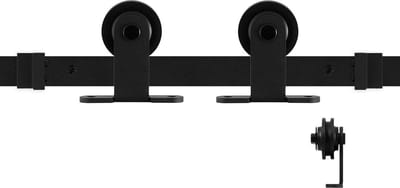 Schuifdeursysteem - Zwart - Staal verzinkt - GPF - GPF0510.61 Osa zwart 150 cm