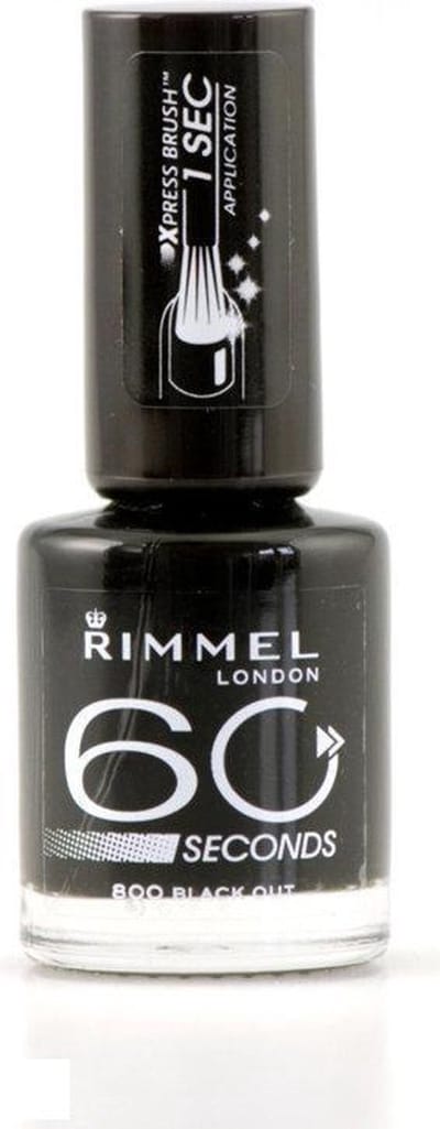 Rimmel London 60 seconds finish Nagellak - 800 Black Out