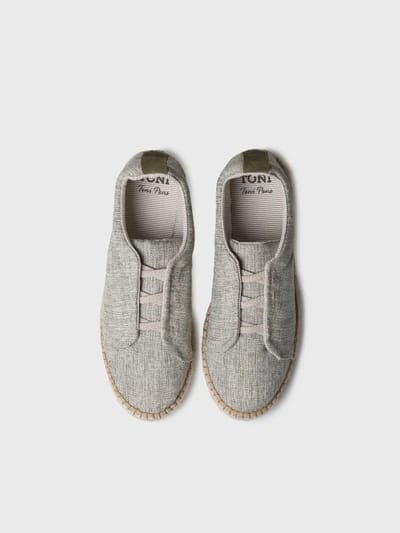 Gesloten espadrilles voor heren van natuurlijke stof | DIDIER