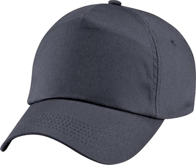 Beechfield Unisex Junior Junior 5 Panel Baseball Cap (Grafietgrijs)