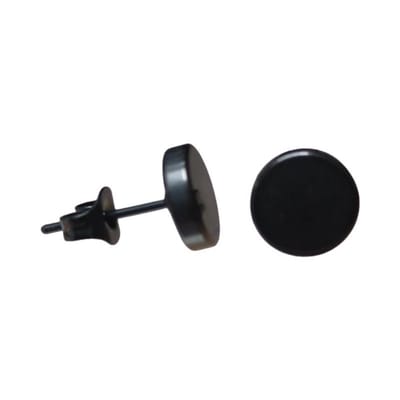 Aramat Jewels | Oorbellen | Ronde Zwarte Oorknopjes 5mm – RVS | | | |5mm | Staal | Kinderen, Volwassenen | Verkleurd niet