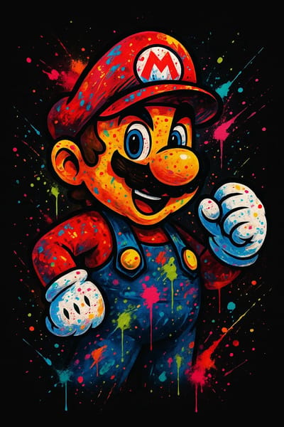 Magie - Super Mario Splash Art