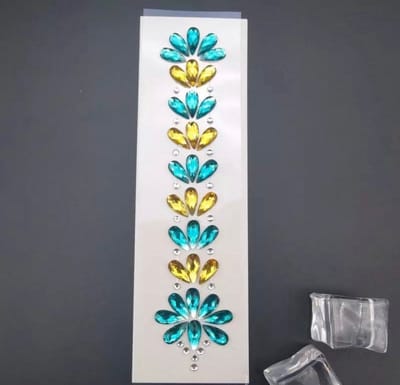 Akyol - Gezichtsjuwelen – gezichtsteentjes - ukraine - oekraine - gezicht glitters- carnaval- plak diamantjes- diamantjes voor gezicht - bohemian feest - bohemian – festival – gezichtsdecoratie – feest – decoratie - sticker - stickervel -gl