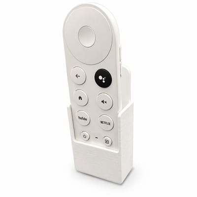 Afstandsbediening Houder Geschikt voor Google Chromecast met Google TV – Wandhouder voor Remote – Zelfklevende Remote Caddy – Opbergoplossing Achter TV – Minimalistisch Design