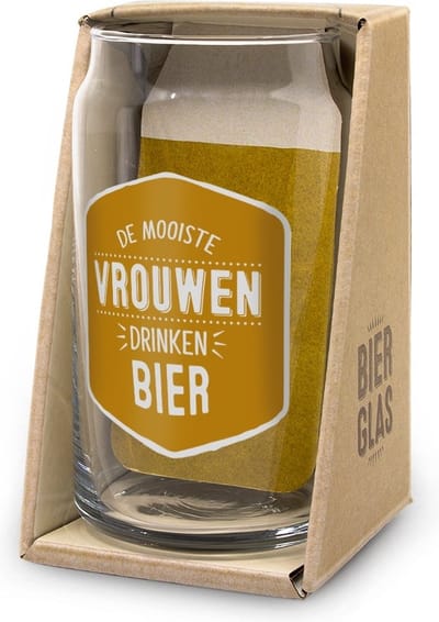 Bierglas - Snoep - Mooiste Vrouwen - In cadeauverpakking