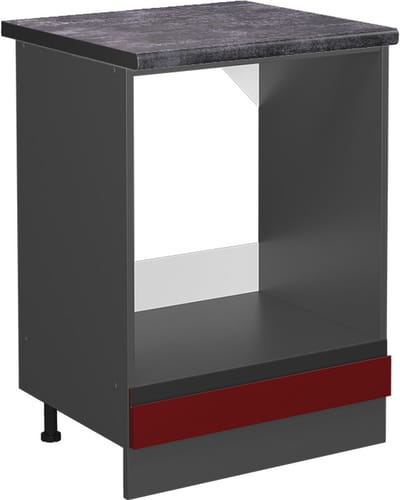 Vicco R-Line Ovenombouwkast – 60 cm, WB Antraciet Rood