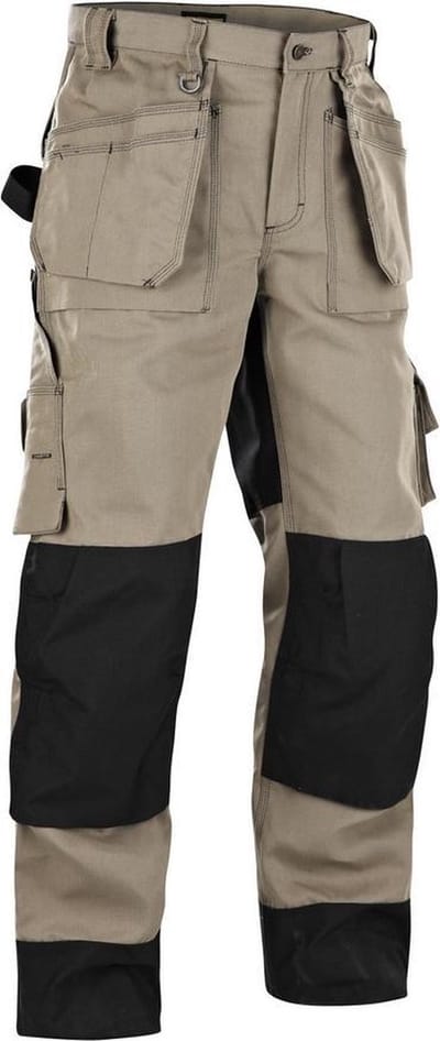 Blåkläder 1580-1380 Werkbroek Heavy Duty Khaki/Zwart maat 52