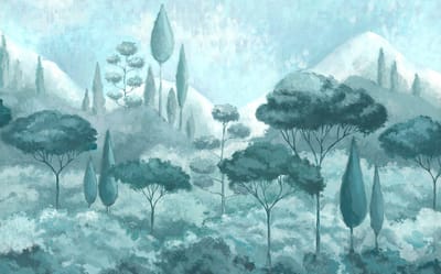 Fotobehang - Soothing Scenery 400x250cm - Vliesbehang
