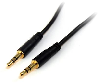 Audio Jack Cable (3.5mm) Startech MU15MMS Black