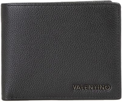 VALENTINO Leren kaarthoes Fort Wallet Nero zwart