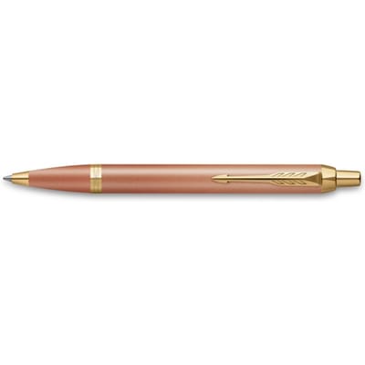 Parker IM Writing Rituals balpen | Verfrissend oranje Afwerking met kleurverloop en gouden details | medium penpunt | blauwe inkt | geschenkverpakking