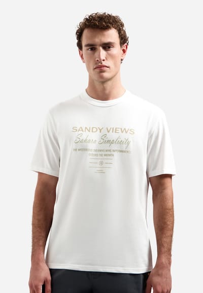 T-shirt met ronde hals en korte mouwen met print