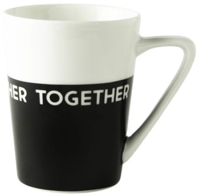 Dutch Rose Zwart-Wit Beker Together 31 cl
