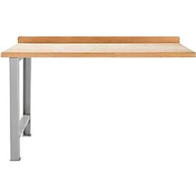 TOP-werkbank, aanbouweenheid, 1500 mm breed, aluminium zilver