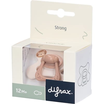 Difrax fopspeen little venture 12.maanden Beigebrown unisex