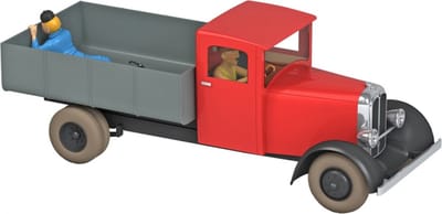 Kuifje Moulinsart Auto 1/24 - De Rode Truck - Tintin Bobbie #49