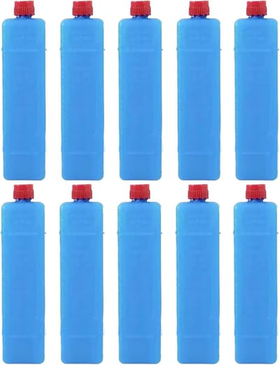 IJspakketten 10 Stuks - Herbruikbare Koelblokken - Lunchtas Koel Houden - Langdurige Kou - 200 ml Capaciteit - Blauw