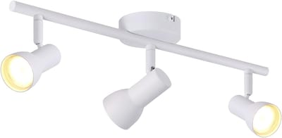 Glitzerlife - Plafondspot Plafondlamp - Draaibare Opbouwspot - 3xgu10 Fitting - 350° Verstelbaar - Metalen Plafondspot - Moderne Plafondverlichting - Ø42.5cm - Wit