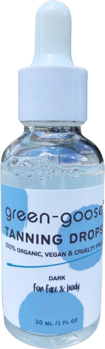 green-goose® Organic Tanning Drops - Dark - 30ml - Zelfbruinende Druppels - 100% Biologisch, Natuurlijk & Diervriendelijk - Organic, Vegan & Cruelty Free