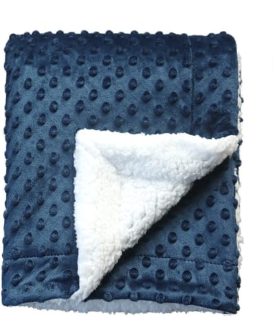 Dailygoods- Deken zacht - babydeken 75cmX100cm - sherpa - geschikt voor wieg/kinderwagen - huidvriendelijk - lichtgewicht polyester