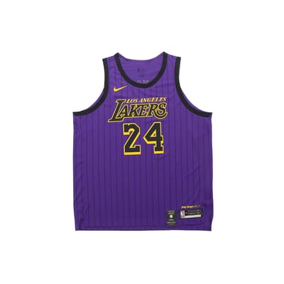 Nike NBA Los Angeles Lakers City Edition Jersey 2018-19, Authentieke Speler Versie Heren Jersey Paars AV3696-505 S purple