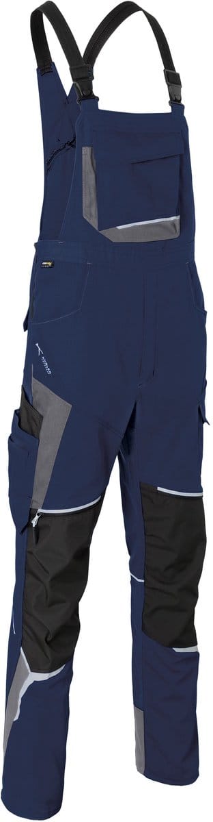 KUBLER BODYFORCE 31255302 Amerikaanse Overall HEREN Overall Werkkleding Donkerblauw Antraciet - Met Kniezak - Stretch - Cordura Versterkt