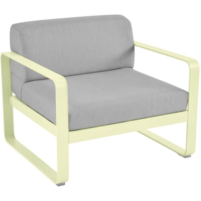 Fermob BELLEVIE fauteuil - A6 citroensorbet - 79 Flanelgrijs