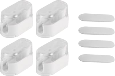 Dailygoods - Tandenborstelhouder - Draagbaar en stofdicht - Voor badkamer en keuken - Muurbevestiging - 4PCS - Geschikt voor kantoor en woonkamer