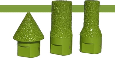 Pro-Diam Vormfrees voor Keramiek – Kegelfrees D30 – Ø30 mm – Professionele Diamantfrees voor Tegels & Natuursteen