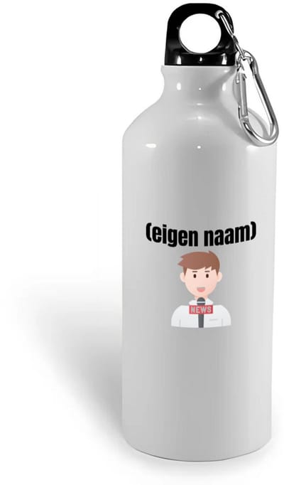 Hacebo® - journalist met eigen naam waterfles - Journalist - mensen die werken als journalist - collega's - verjaardag - afscheidscadeau - geschenk - kado - water fles - 400ML