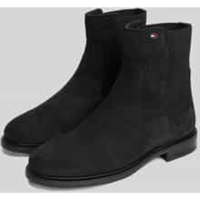 chelsea boots van echt leer met logodetail