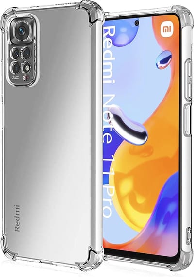 Hoesje geschikt voor Xiaomi Redmi Note 12 Pro / Redmi Note 11 Pro - Techsuit Shockproof Silicone Back Cover - Transparant