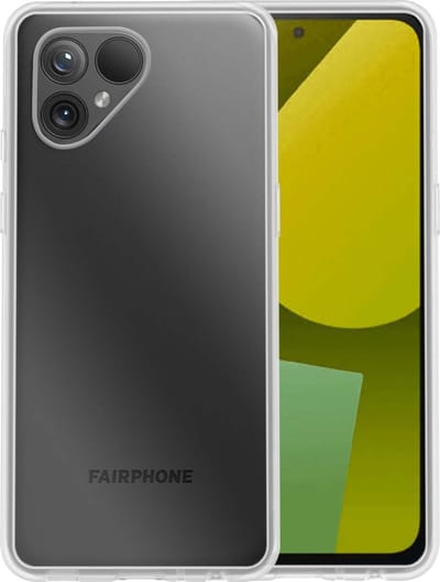 Hoesje - Geschikt voor Fairphone 5 - Sterk & Shockproof - Hoes Cover - Siliconen Case - Telefoonhoesjes - Transparant