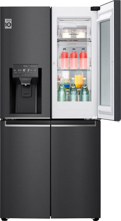 LG GMX844MCBF Amerikaanse koelkast met InstaView™ Door-in-Door™ - Smal design - 508L inhoud - DoorCooling+™ - Water- en ijsdispenser met UVnano™ - Inverter Linear Compressor