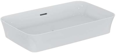 Ideal Standard Ipalyss - Opbouwwastafel, 65x40 cm, met overloop, Ideal Plus, wit E1887MA