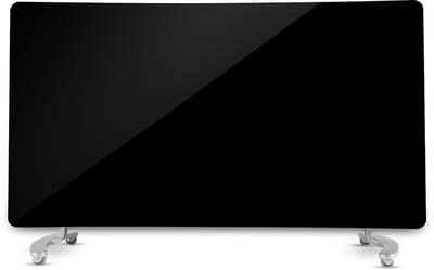 Lexorion Curved Zenith - Kachel - Elektrische Kachel - Glazen Convector Verwarming - Verwarmer - Wandverwarming - Wandkachel Electrisch - Smart App - 2400W - WiFi & Afstandsbediening - Aluminium Voeten - Timer - Instelbare Temperatuur