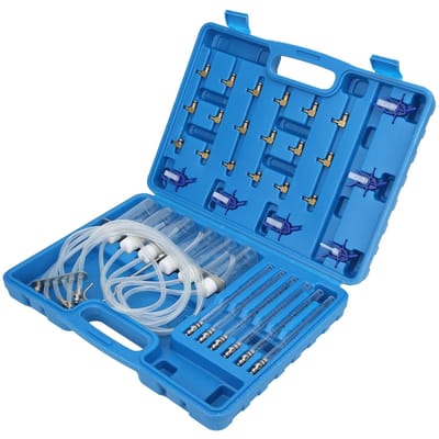 Diesel Flow Meter Adapter Set 6 Cilinder Injector Detector Common Rail Lek Test Kit