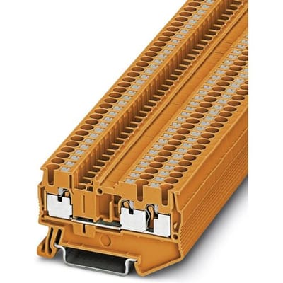 Phoenix Contact 3211210 Doorgangsklem 5.2 mm Snelaansluiting Oranje 50 stuk(s)