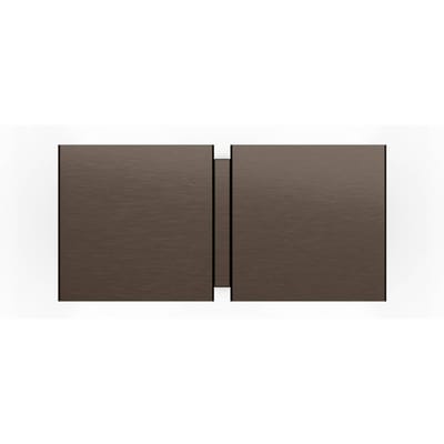 Wever & Ducré Lighting WEVER &amp; DUCRÉ wandlamp CG Square brons Breedte 21 cm 2-lamps