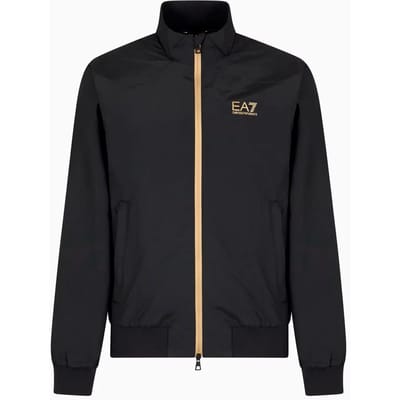 Veste à col montant et manches longues avec inscription Emporio Armani EA7 Hommes vestes 7M000424-AF13569-MC004 L