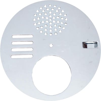 Bijenkorf Entree Schijf - Draaibare Poort - Bijenteelt Controle - Instelbare Toegang - 14 cm Diameter - Zilverkleurig