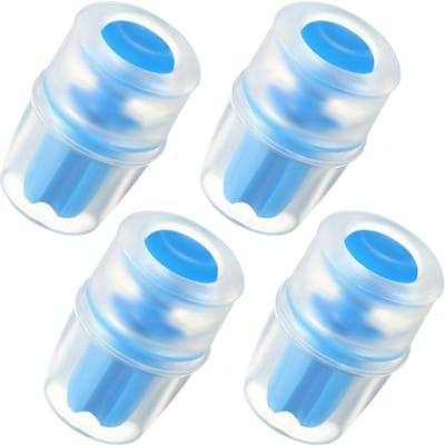 Blauwe bijtventiel vervanging geschikt voor CamelBak waterzak dames en heren 4 stuks siliconen mondstuk hydratatie reservoir drinkzak accessoire voor outdoor wandelen fietsen en kamperen