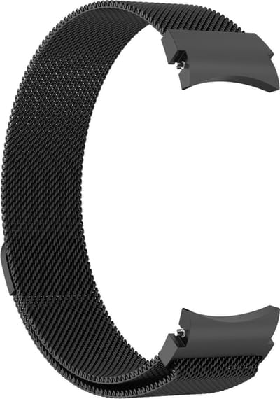Milanees bandje - geschikt voor Samsung Galaxy Watch 7 / Watch FE / Watch 6 / Watch 6 Classic / Watch 5 / Watch 5 Pro / Watch 4 / Watch 4 Classic - zwart