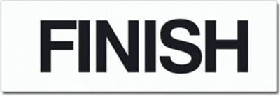Spandoek Finish - 100x300cm