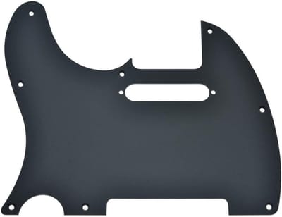 Matte Zwarte Aluminium Tele Pickguard - 8 Holes, Anodized Scratch Plate voor Telecaster Gitaren