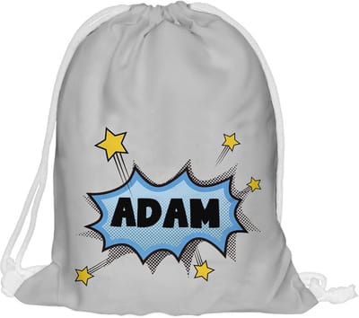 Jute Gymtas voor Kinderen met Naam - Fullprint Fitness Tas voor Jongens
