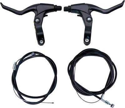 2-delige Remhendel Set voor Fietsen met Remkabel, Geschikt voor V-Brake en Mechanische Schijfrem, Aluminium Remhandvatten voor Optimale Remprestaties